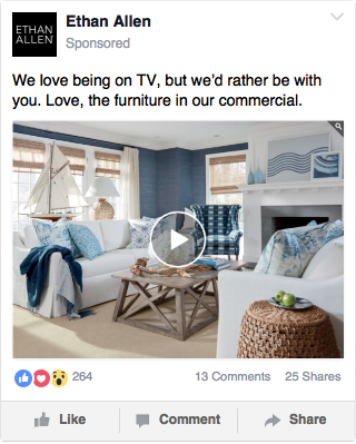 photo of Facebook ad