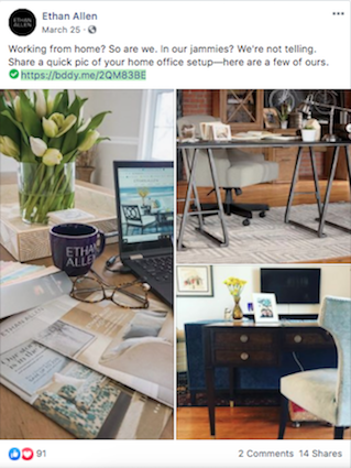 photo of Facebook post