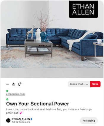 photo of Pinterest post